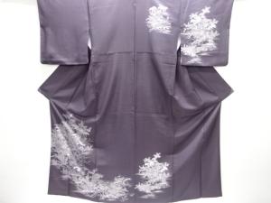 庭園模様一ツ紋訪問着